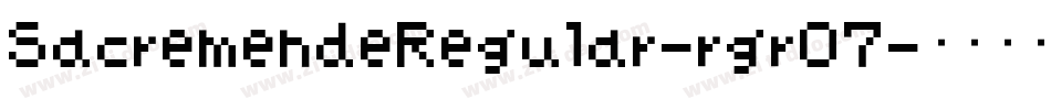 SacremendeRegular-rgrO7字体转换