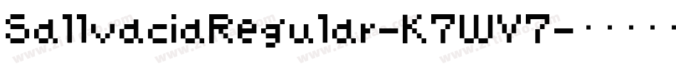 SallvaciaRegular-K7WV7字体转换