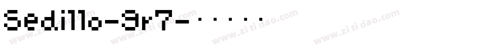 Sedillo-9r7字体转换