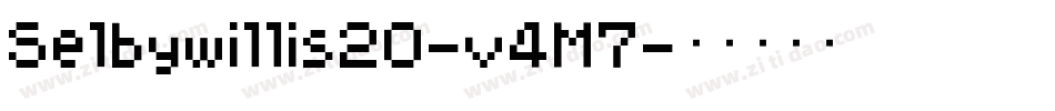 Selbywillis20-v4M7字体转换