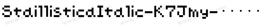 StaillisticaItalic-K7Jmy字体转换