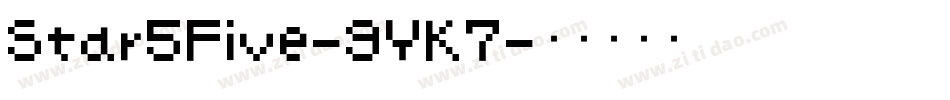 Star5Five-9YK7字体转换