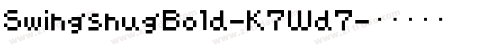 SwingsnugBold-K7Wd7字体转换