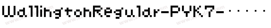 WallingtonRegular-PYK7字体转换