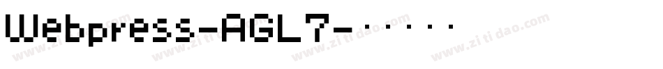 Webpress-AGL7字体转换