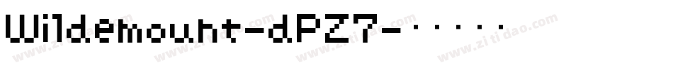 Wildemount-dPZ7字体转换