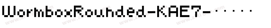 WormboxRounded-KAE7字体转换