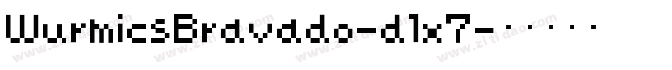 WurmicsBravado-dlx7字体转换
