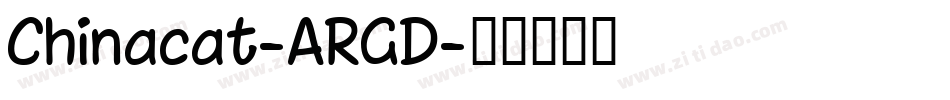 Chinacat-ARGD字体转换