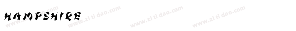 Hampshire字体转换