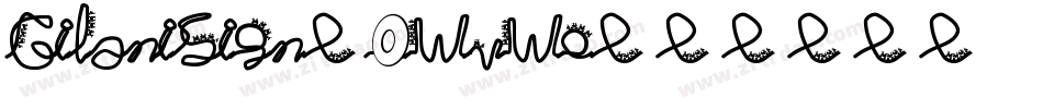 GilaniSign-0WvWo字体转换