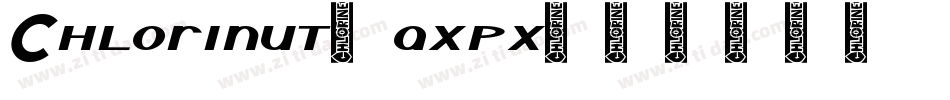 Chlorinut-axpx字体转换