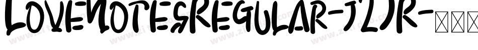 LoveNotesRegular-j2JR字体转换