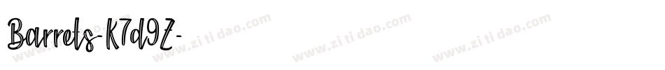 Barrets-K7d9Z字体转换