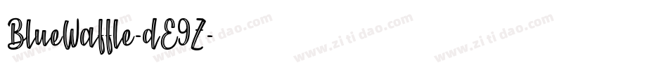 BlueWaffle-dE9Z字体转换