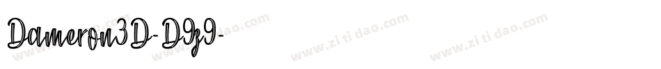 Dameron3D-D9z9字体转换