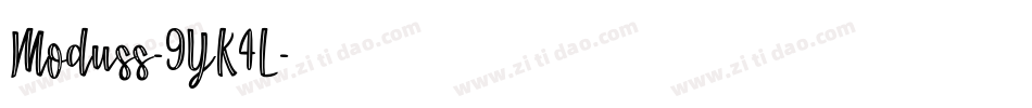 Moduss-9YK4L字体转换