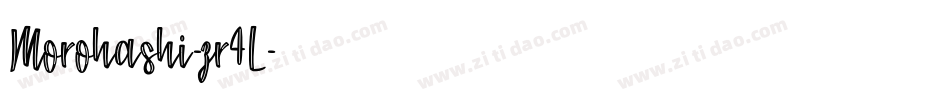 Morohashi-zr4L字体转换