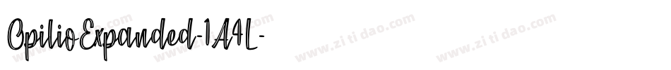 OpilioExpanded-1A4L字体转换