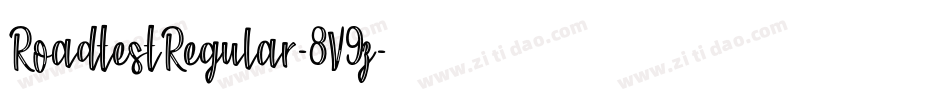 RoadtestRegular-8V9z字体转换