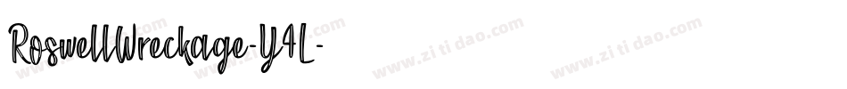 RoswellWreckage-Y4L字体转换