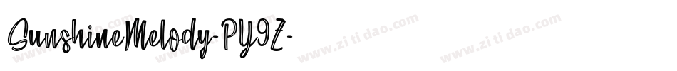 SunshineMelody-PY9Z字体转换