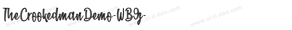 TheCrookedmanDemo-WB9z字体转换