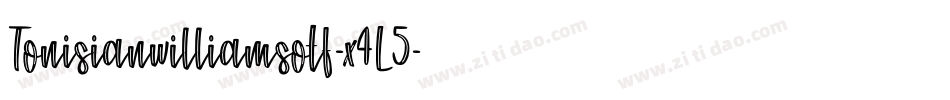 Tonisianwilliamsotf-x4L5字体转换