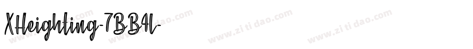 XHeighting-7BB4l字体转换 XHeighting-7BB4l字体转换