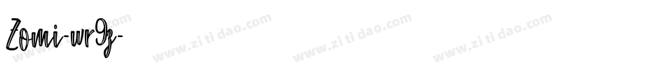 Zomi-wr9z字体转换