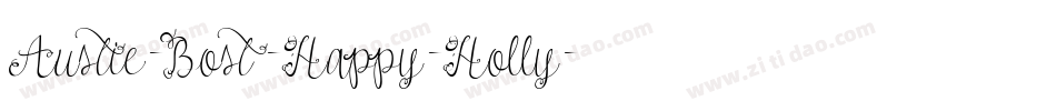 Austie-Bost-Happy-Holly字体转换