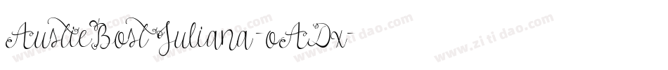 AustieBostJuliana-oADx字体转换
