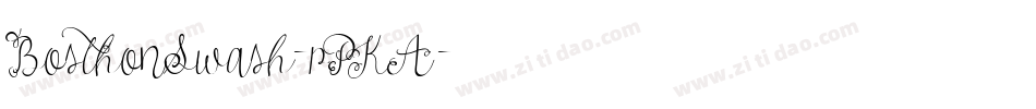 BosthonSwash-rPKA字体转换