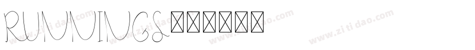 RUNNINGS字体转换