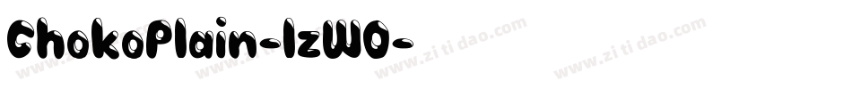 ChokoPlain-lzW0字体转换