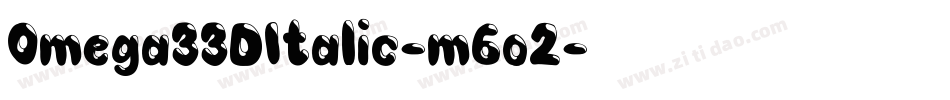 Omega33DItalic-m6o2字体转换