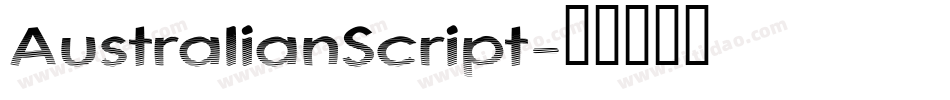AustralianScript字体转换