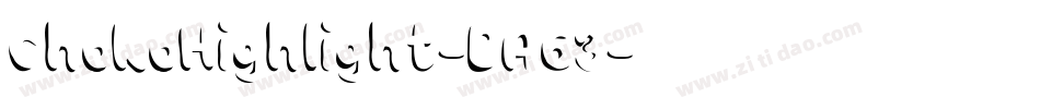 ChokoHighlight-BA63字体转换