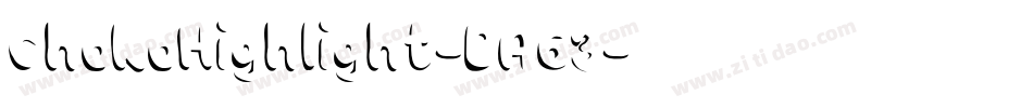 ChokoHighlight-BA63字体转换