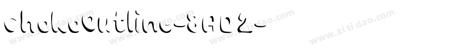 ChokoOutline-8AD2字体转换