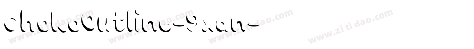 ChokoOutline-9xan字体转换