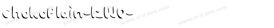 ChokoPlain-lzW0字体转换