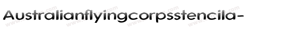 Australianflyingcorpsstencila-o1yd字体转换