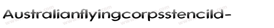 Australianflyingcorpsstencild-Wqmn字体转换