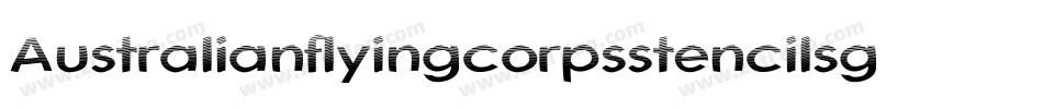 Australianflyingcorpsstencilsg-Gv0O字体转换