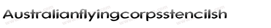 Australianflyingcorpsstencilsh-jWm9字体转换