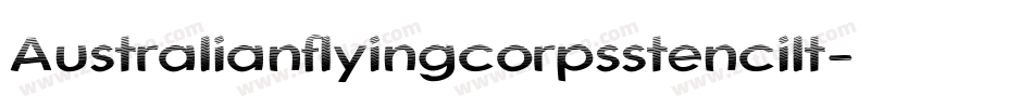 Australianflyingcorpsstencilt-z0jX字体转换