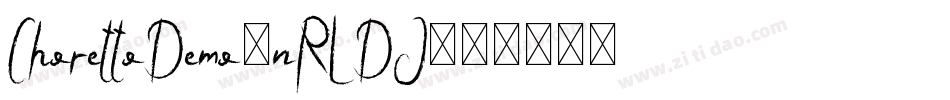 ChorettoDemo-nRLDJ字体转换