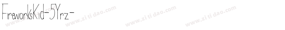 FireworksKid-5Yrz字体转换
