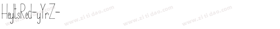HeyItsRed-yYrZ字体转换